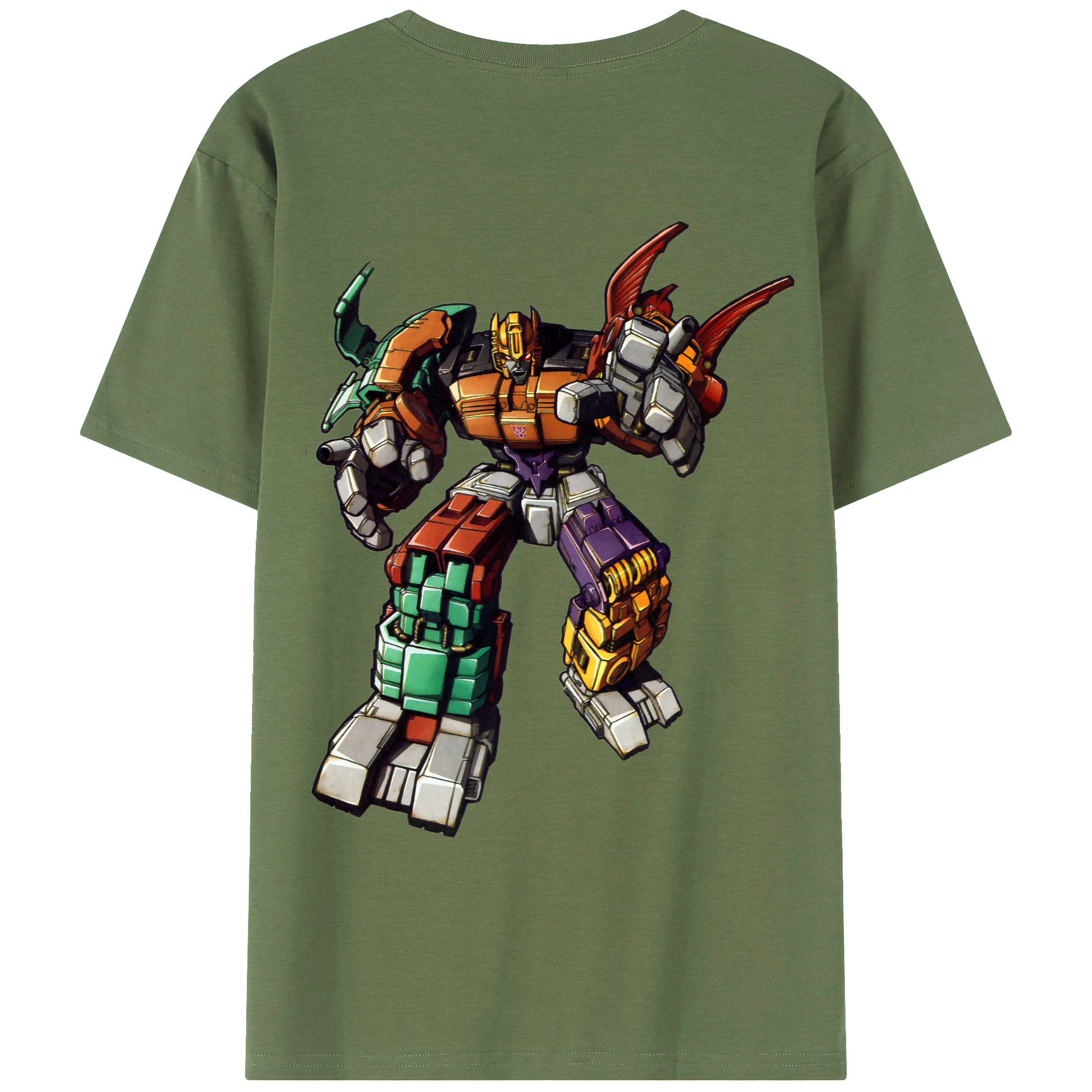 （画像用）  綿100％ メンズ半袖Tシャツ（バックプリント） 通気性